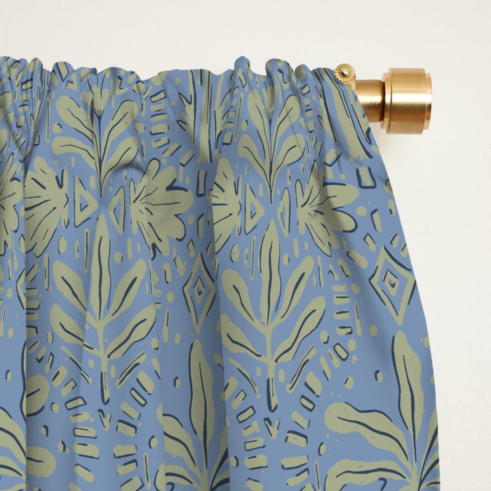 Tropical Quatrefoil  Window Curtain Gallery Image 2