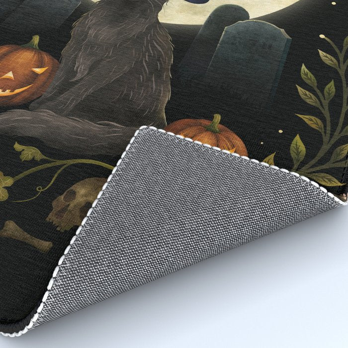The Black Cat on Halloween Night Rug Gallery Image 4