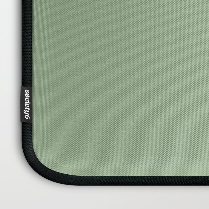 Solid Color SAGE GREEN  Laptop Sleeve Gallery Image 3