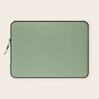 Solid Color SAGE GREEN  Laptop Sleeve Gallery Image 1