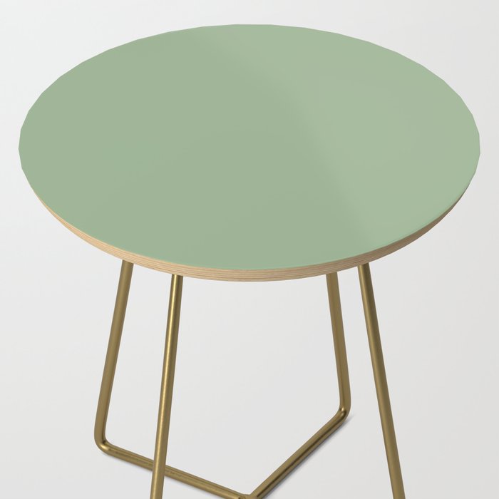 Solid Color SAGE GREEN  Side Table Gallery Image 2