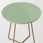 Solid Color SAGE GREEN  Side Table Gallery Image 2