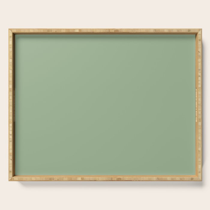 Solid Color SAGE GREEN  Serving Tray Gallery Image 1