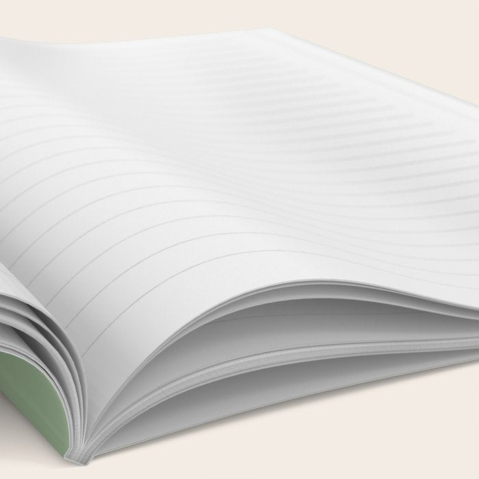 Solid Color SAGE GREEN  Notebook Gallery Image 2