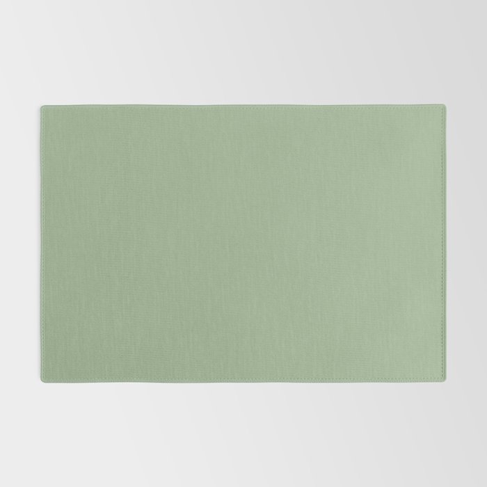 Solid Color SAGE GREEN  Rug Gallery Image 2