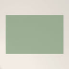 Solid Color SAGE GREEN  Welcome Mat Gallery Image 1