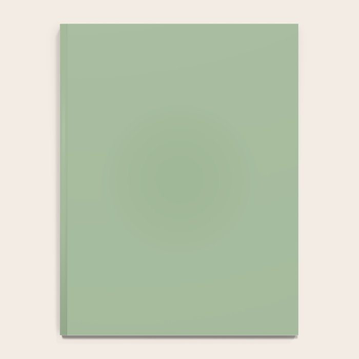 Solid Color SAGE GREEN  Notebook Gallery Image 4