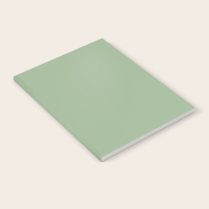 Solid Color SAGE GREEN  Notebook Gallery Image 1