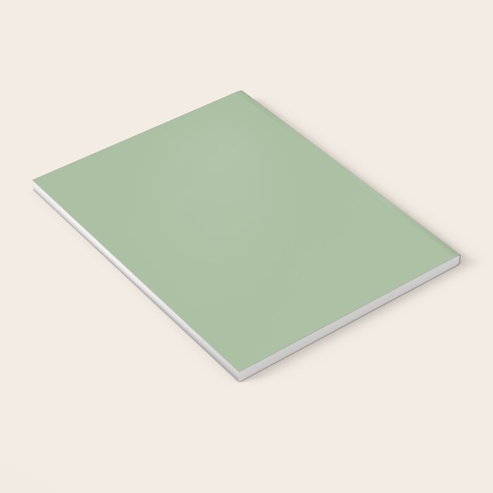 Solid Color SAGE GREEN  Notebook Gallery Image 3