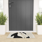 Horse in Black and White Welcome Mat Gallery Image 3