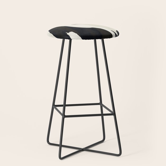 Horse in Black and White Stool Gallery Image 1