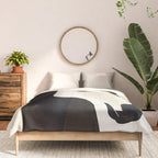 Horse in Black and White Comforter Gallery Image 3