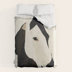 Horse in Black and White Comforter Gallery Image 6