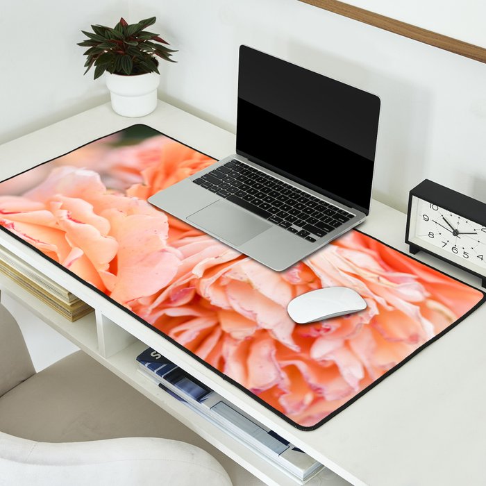 Coral Roses | Ostuni botanical garden photography | Puglia Italy Desk Mat Gallery Image 2