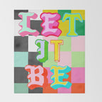 Let it Be Checker Throw Blanket Gallery Image 2