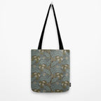 William Morris Vintage Larkspur Blue Green Tote Bag Gallery Image 2