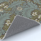 William Morris Vintage Larkspur Blue Green Rug Gallery Image 4