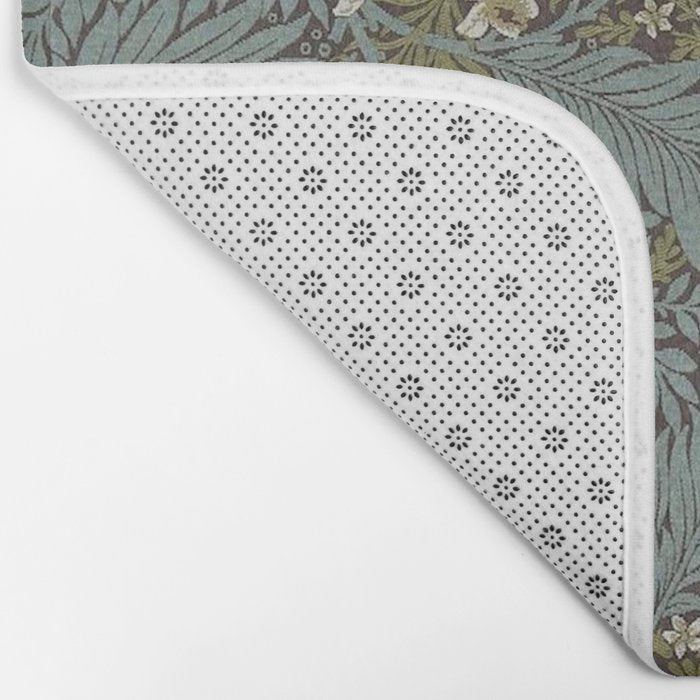 William Morris Vintage Larkspur Blue Green Bath Mat Gallery Image 2
