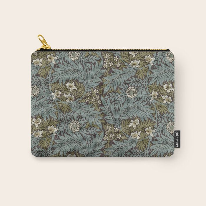 William Morris Vintage Larkspur Blue Green Carry All Pouch Gallery Image 1