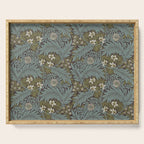 William Morris Vintage Larkspur Blue Green Serving Tray Gallery Image 1