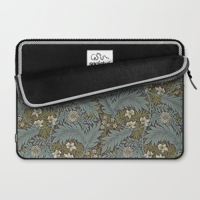 William Morris Vintage Larkspur Blue Green Laptop Sleeve Gallery Image 2