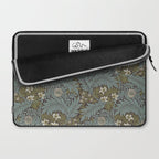 William Morris Vintage Larkspur Blue Green Laptop Sleeve Gallery Image 2