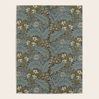 William Morris Vintage Larkspur Blue Green Poster Gallery Image 4