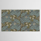 William Morris Vintage Larkspur Blue Green Tablecloth Gallery Image 2