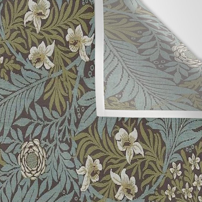 William Morris Vintage Larkspur Blue Green Wall Tapestry Gallery Image 3