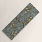 William Morris Vintage Larkspur Blue Green Yoga Mat Gallery Image 1
