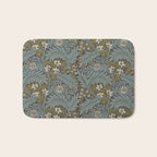 William Morris Vintage Larkspur Blue Green Bath Mat Gallery Image 1