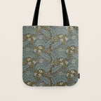 William Morris Vintage Larkspur Blue Green Tote Bag Gallery Image 1