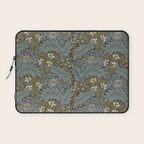 William Morris Vintage Larkspur Blue Green Laptop Sleeve Gallery Image 1