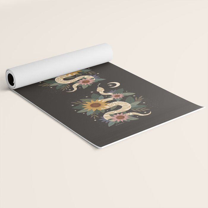 Year of the Snake - Black Yoga Mat Gallery Image 2