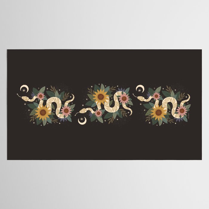 Year of the Snake - Black Tablecloth Gallery Image 2