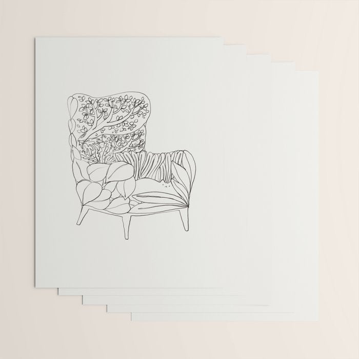 Cat and Plant 19 Wrapping Paper Gallery Image 3