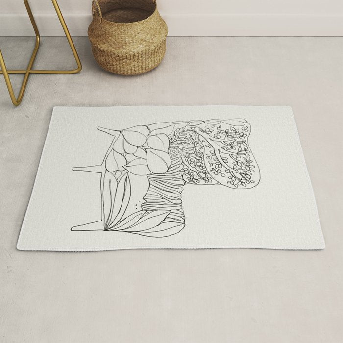 Cat and Plant 19 Rug Gallery Image 1
