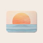 Tropical Sunrise Abstract Landscape Bath Mat Gallery Image 1