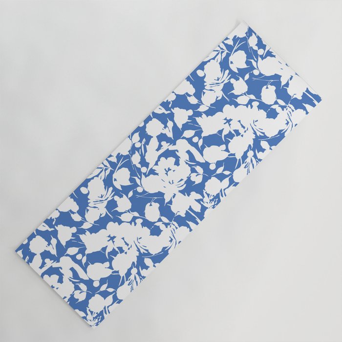 Floral Simplistic Silhouettes B Yoga Mat Gallery Image 1