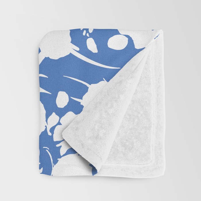 Floral Simplistic Silhouettes B Throw Blanket Gallery Image 3