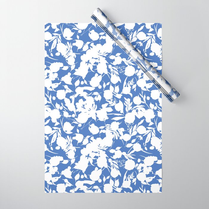 Floral Simplistic Silhouettes B Wrapping Paper Gallery Image 1
