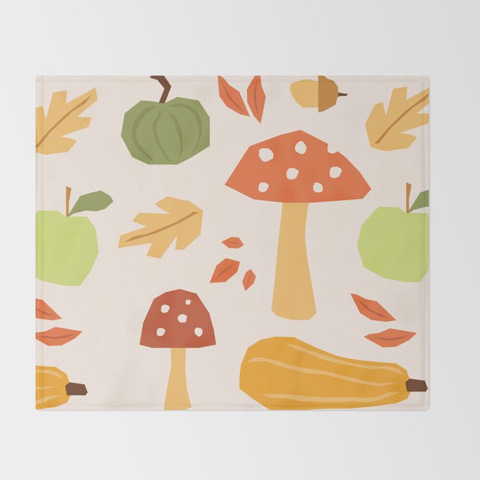 Autumn vibes Throw Blanket Gallery Image 2