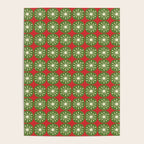 Retro Christmas Atomic Dots Mid Century Modern Xmas Pattern on Red Poster Gallery Image 4
