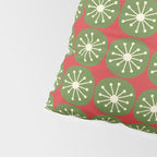 Retro Christmas Atomic Dots Mid Century Modern Xmas Pattern on Red Pillow Sham Gallery Image 4