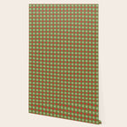 Retro Christmas Atomic Dots Mid Century Modern Xmas Pattern on Red Wallpaper Gallery Image 2