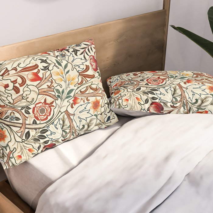 William Morris Floral Acanthus Pillow Sham Gallery Image 2