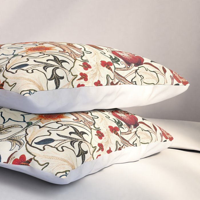William Morris Floral Acanthus Pillow Sham Gallery Image 3