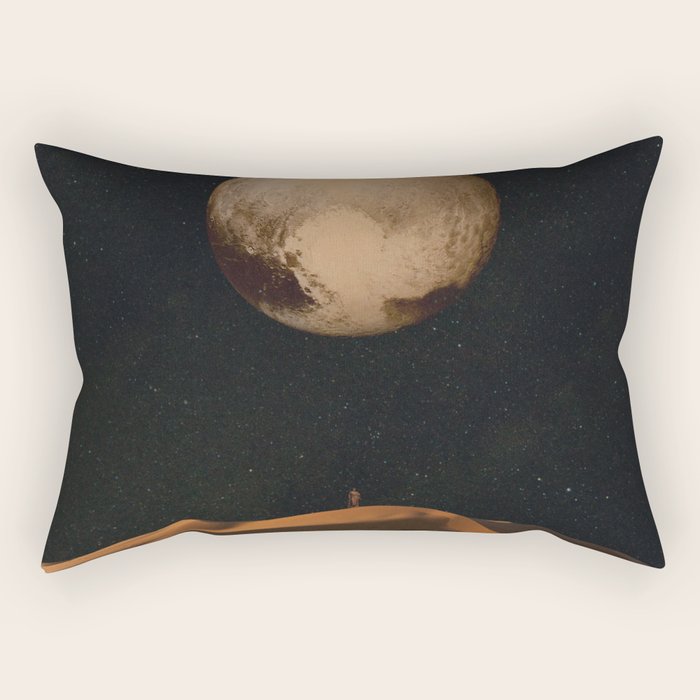 a Golden space glimpse Rectangular Pillow Gallery Image 2