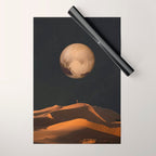 a Golden space glimpse Wrapping Paper Gallery Image 1