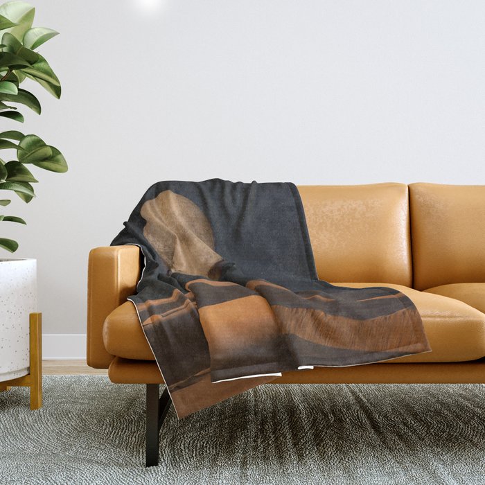 a Golden space glimpse Throw Blanket Gallery Image 1